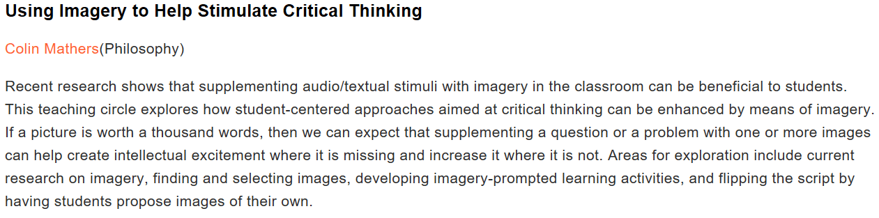 teaching circle corrected